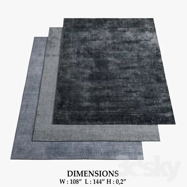 DECORATION – CARPET 3D MODELS – 058