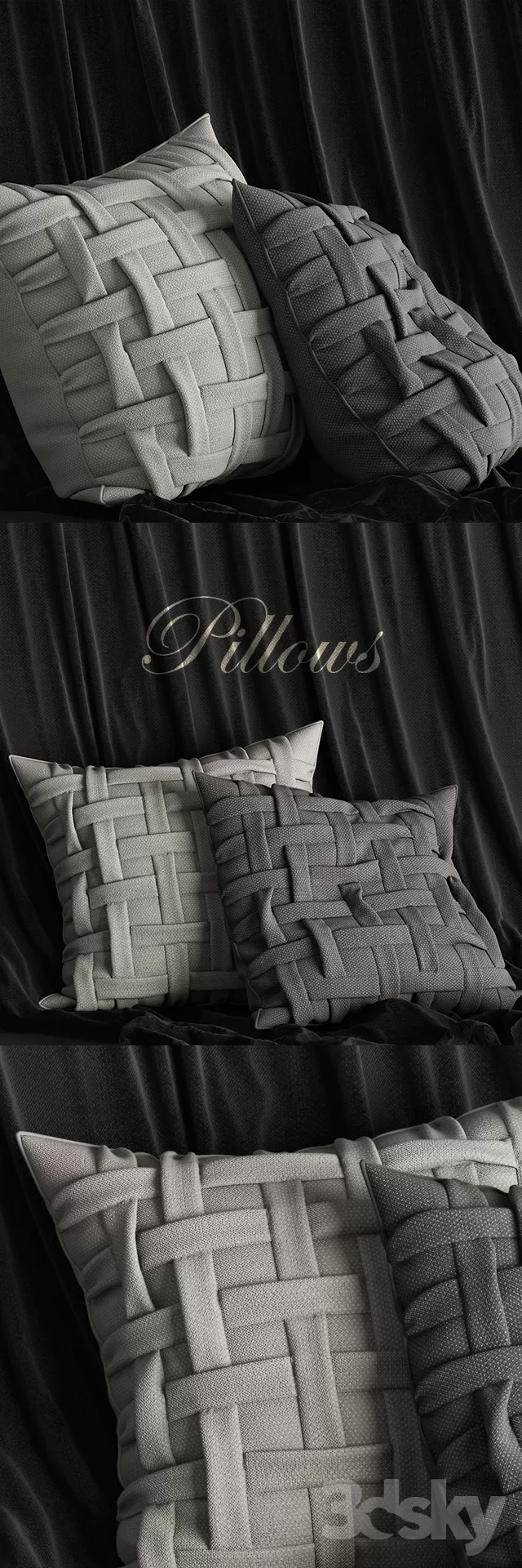 DECORATION – PILLOW 3D MODELS – 010