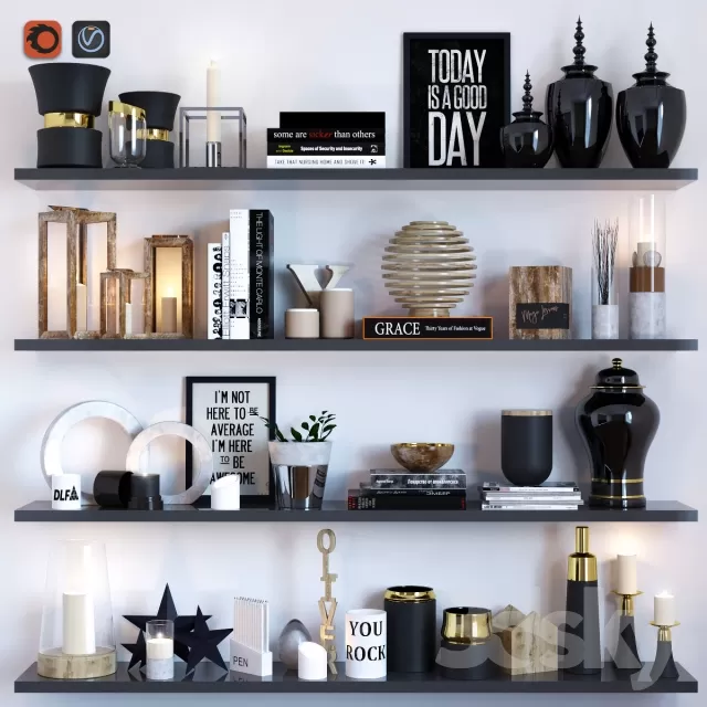 DECORATIVE SET 3D MODELS – 101