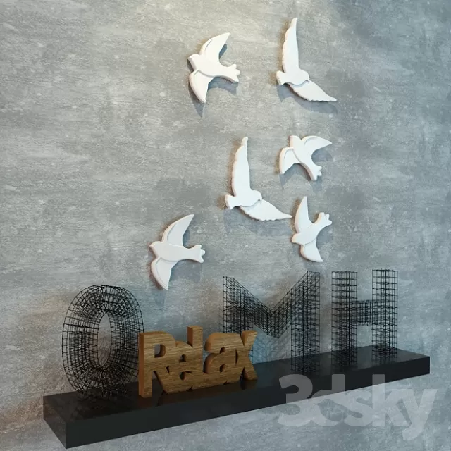 DECORATIVE SET 3D MODELS – 117