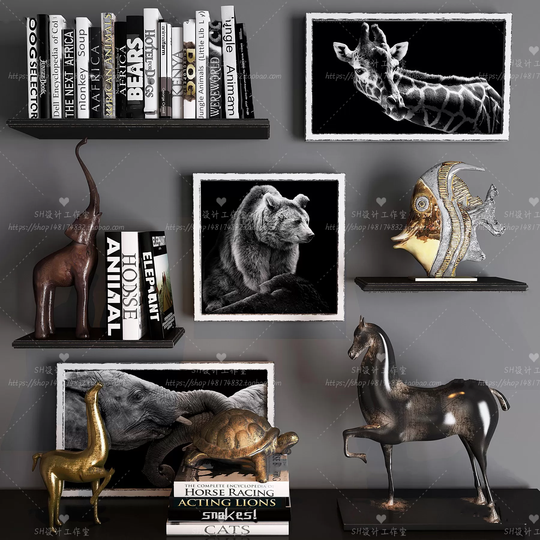 DECORATIVE SET 3D MODELS – 128