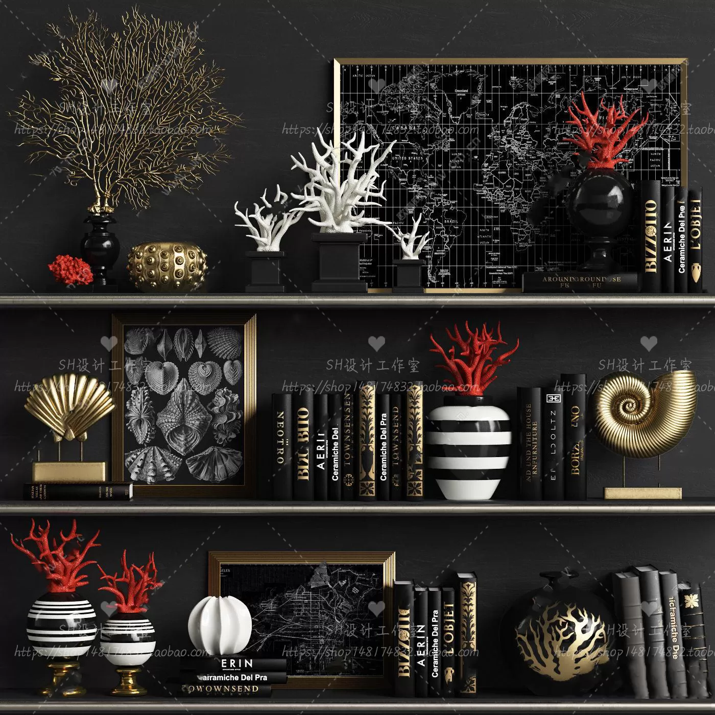 DECORATIVE SET 3D MODELS – 165