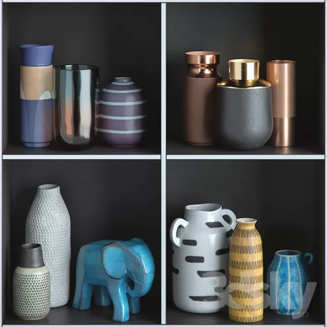 DECORATIVE SET 3D MODELS – 198