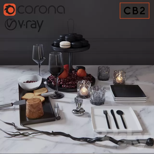 DECORATIVE SET 3D MODELS – 211