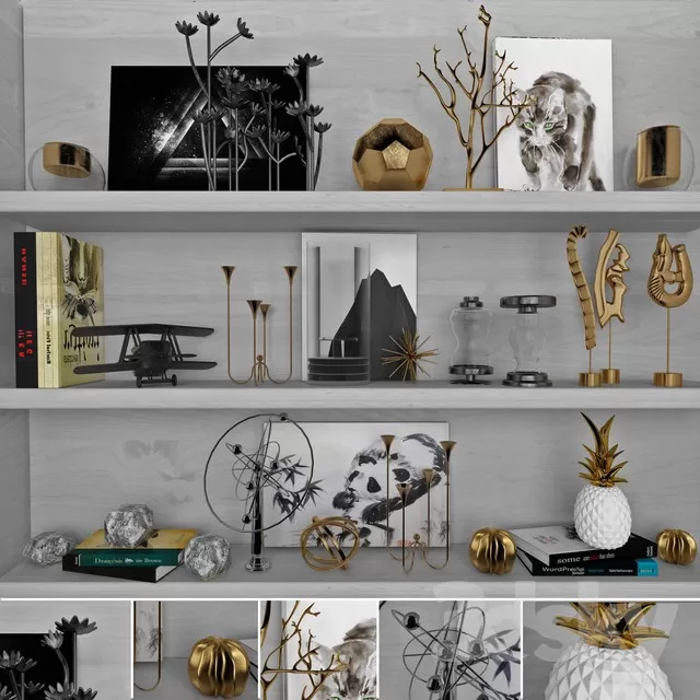 DECORATIVE SET 3D MODELS – 217