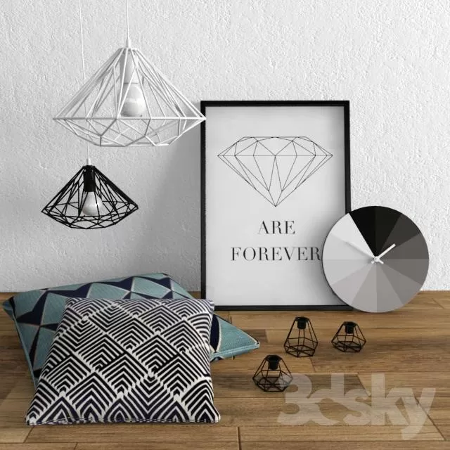 DECORATIVE SET 3D MODELS – 289