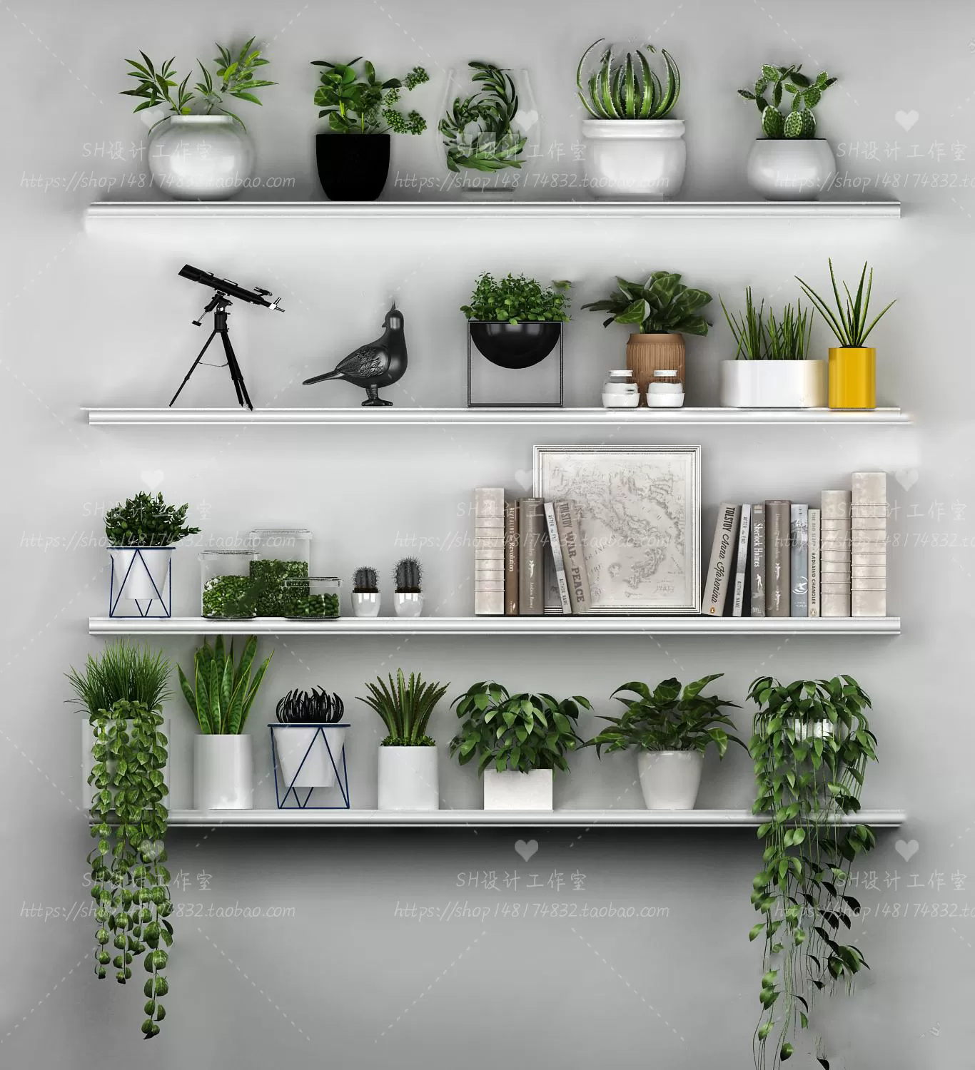 DECORATIVE SET 3D MODELS – 314