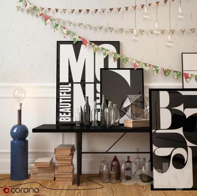 DECORATIVE SET 3D MODELS – 324