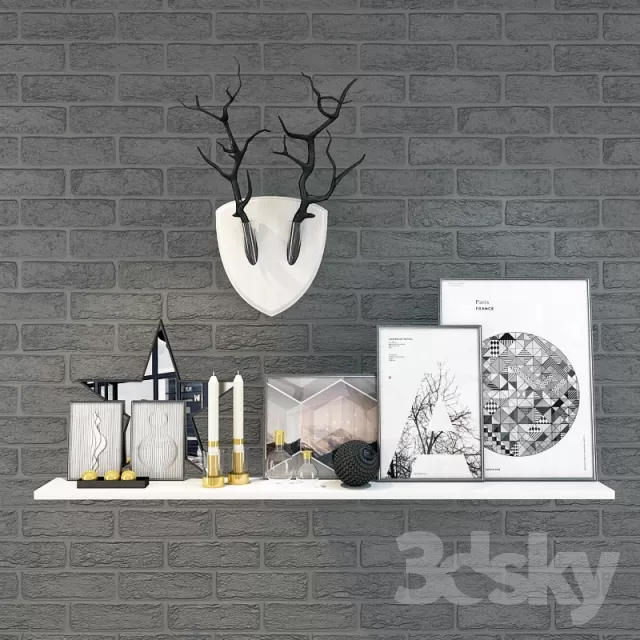 DECORATIVE SET 3D MODELS – 335