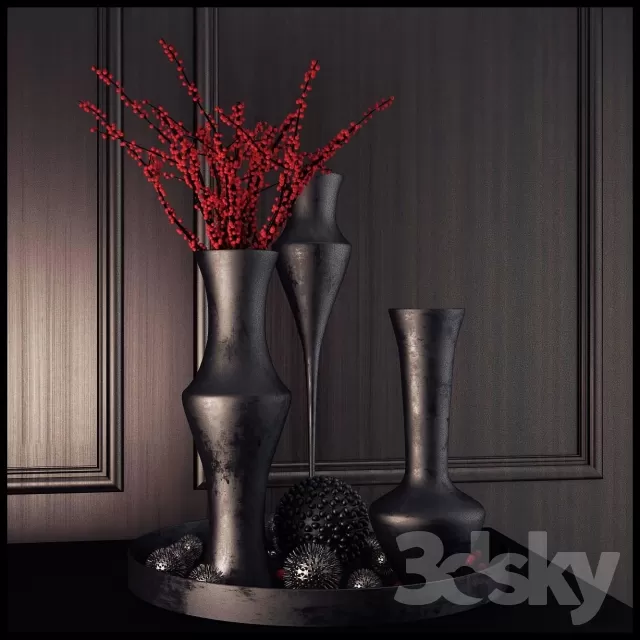 DECORATIVE SET 3D MODELS – 348