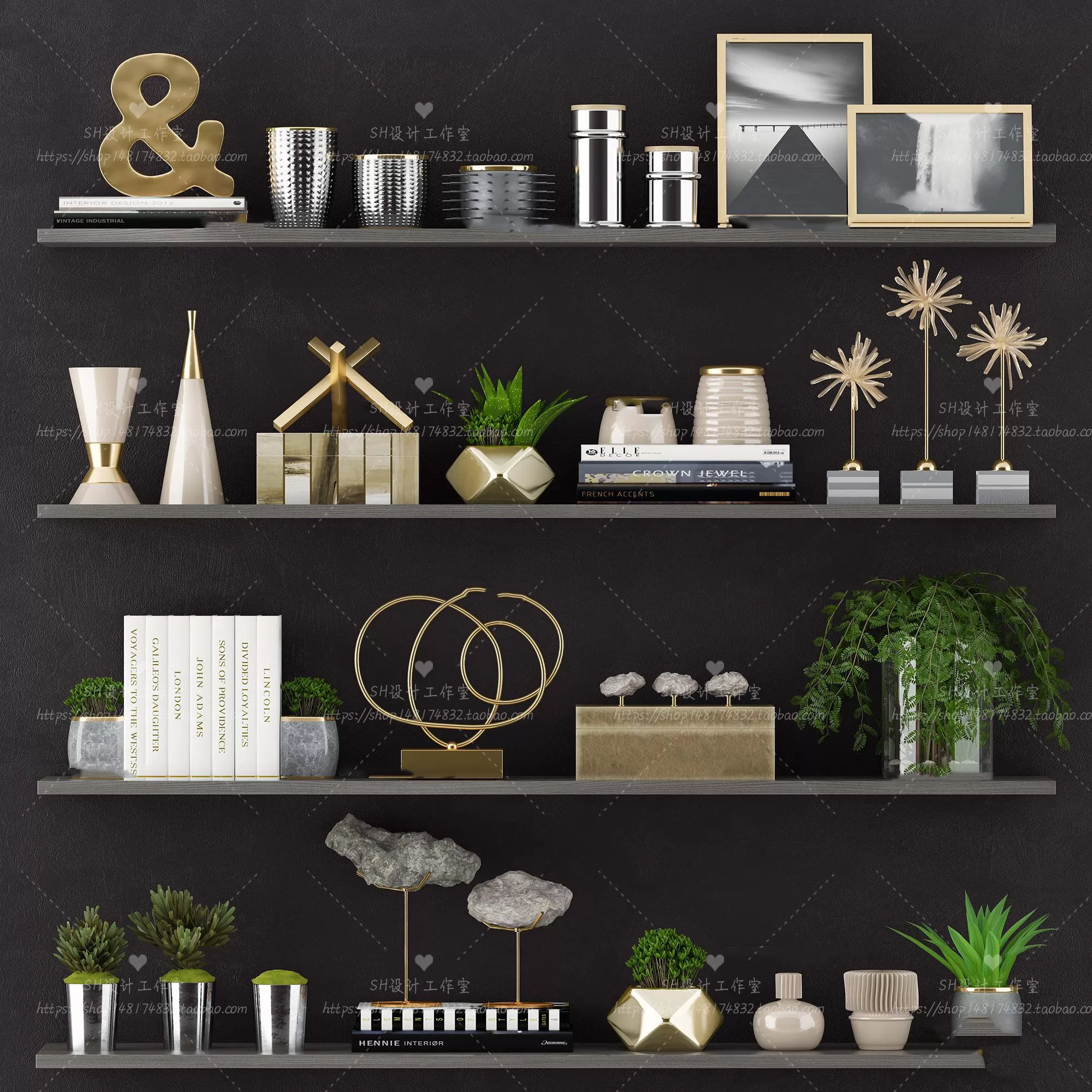 DECORATIVE SET 3D MODELS – 353