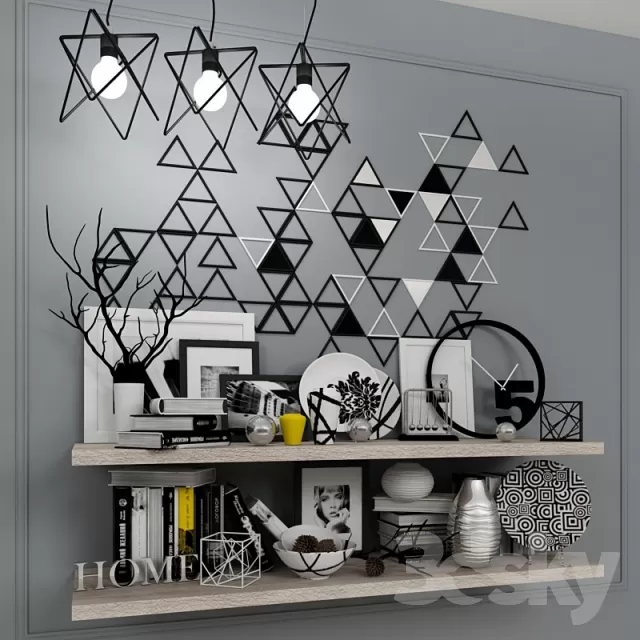 DECORATIVE SET 3D MODELS – 354