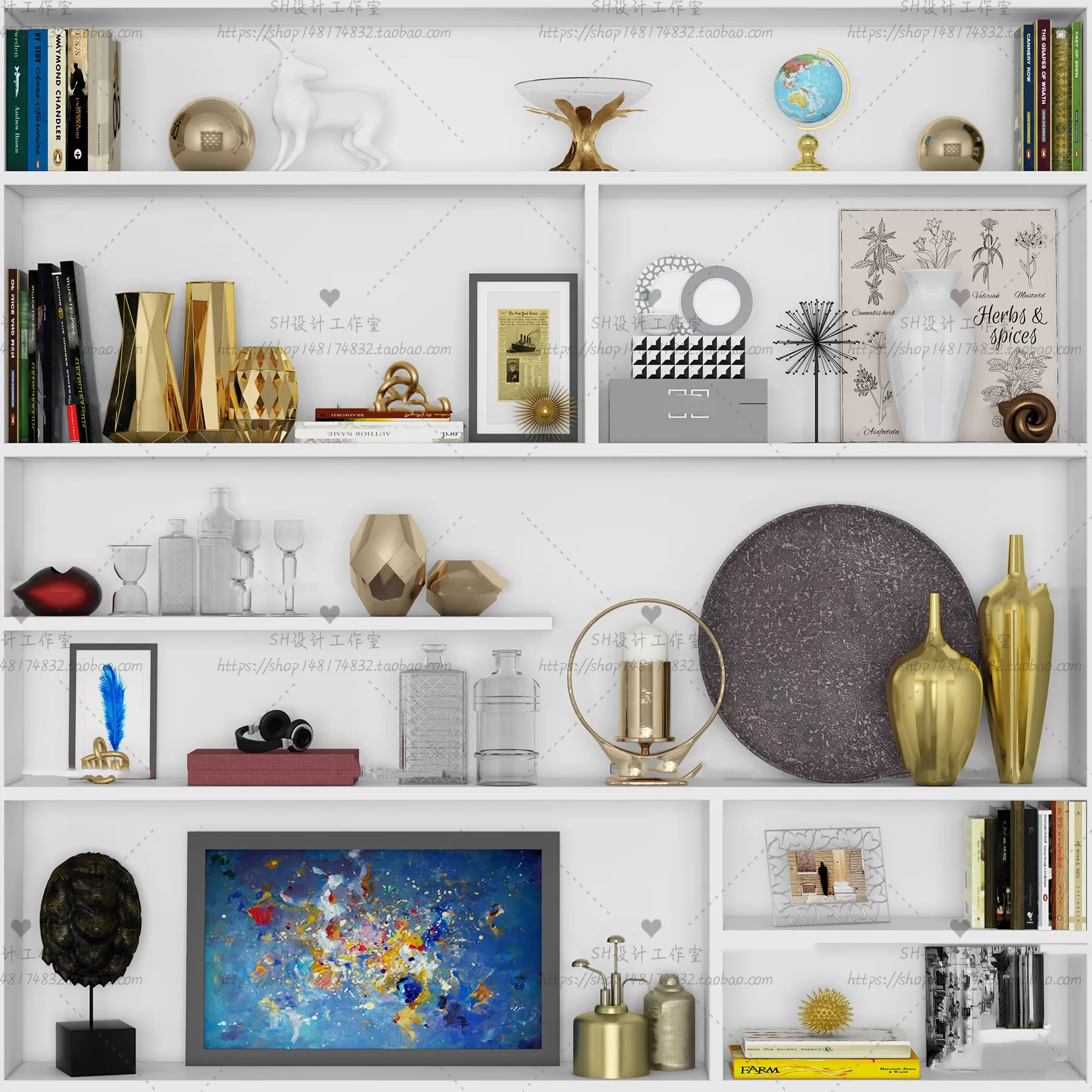 DECORATIVE SET 3D MODELS – 359