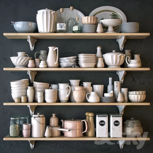 DECORATIVE SET 3D MODELS – 364