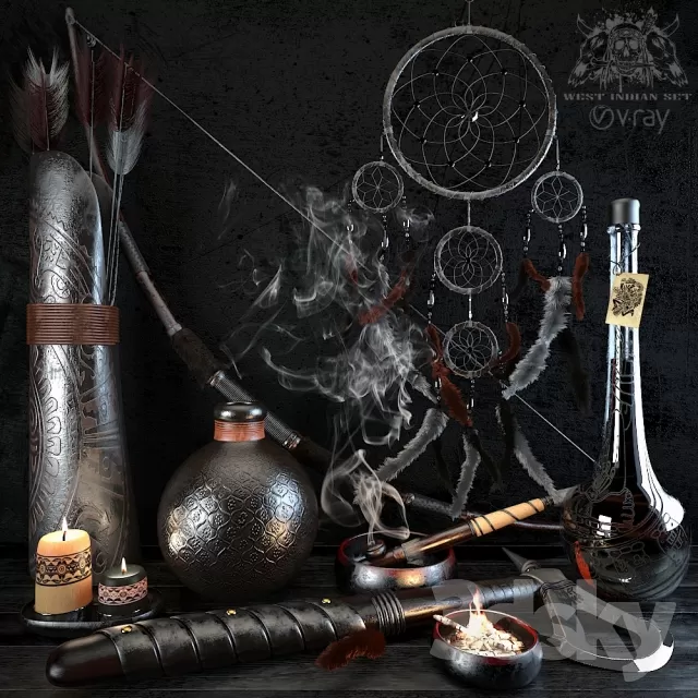 DECORATIVE SET 3D MODELS – 381