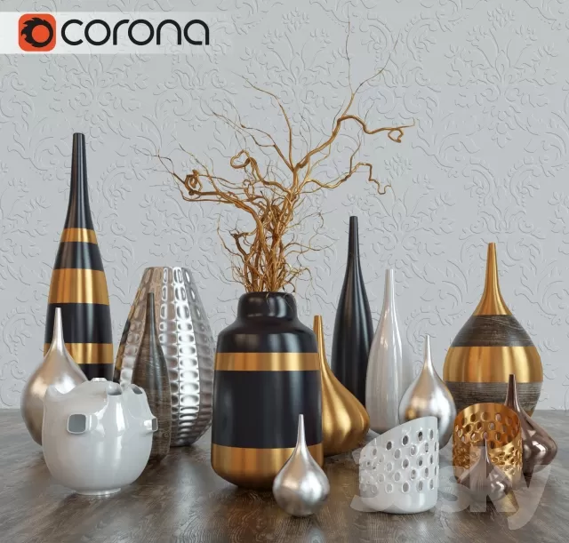 DECORATIVE SET 3D MODELS – 388