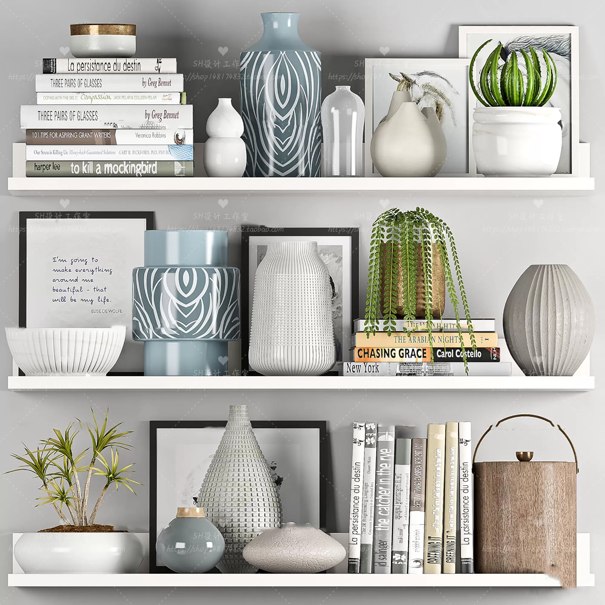 DECORATIVE SET 3D MODELS – 396