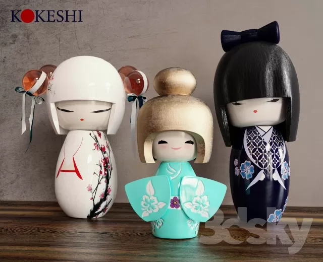 DECORATIVE SET 3D MODELS – 400