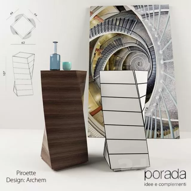 DECORATIVE SET 3D MODELS – 402