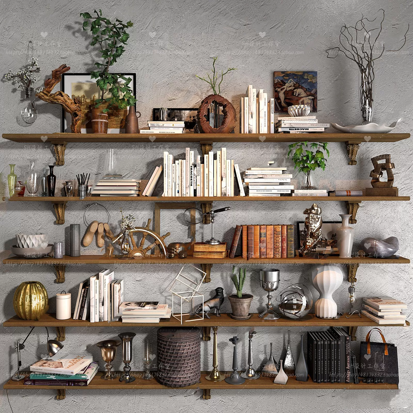 DECORATIVE SET 3D MODELS – 413