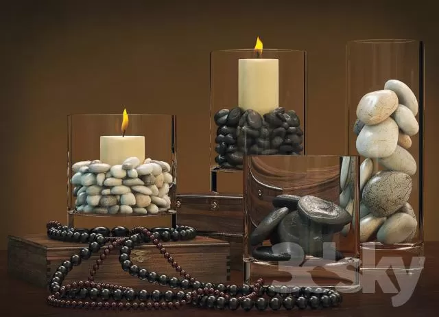 DECORATIVE SET 3D MODELS – 414