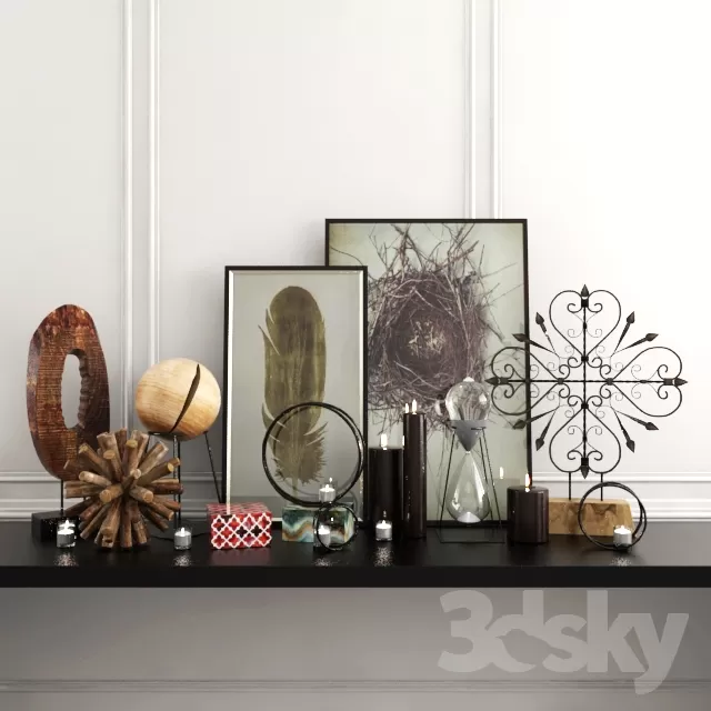 DECORATIVE SET 3D MODELS – 427