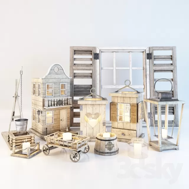 DECORATIVE SET 3D MODELS – 432