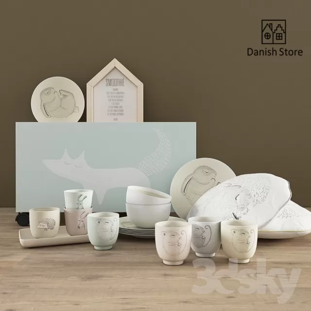 DECORATIVE SET 3D MODELS – 441