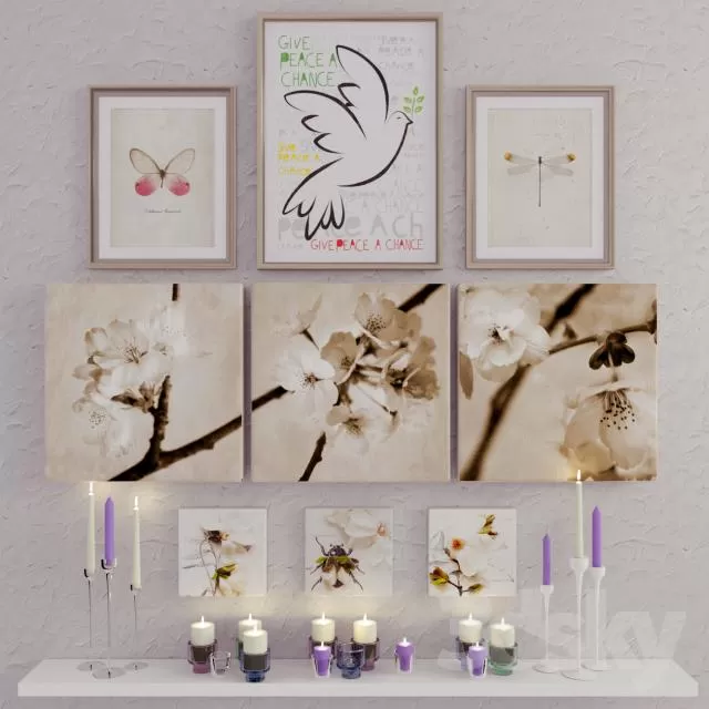 DECORATIVE SET 3D MODELS – 444