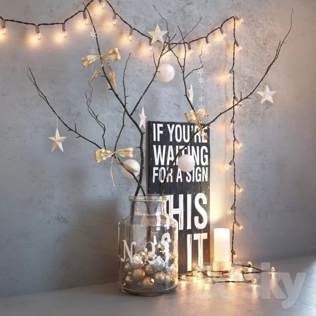 DECORATIVE SET 3D MODELS – 447