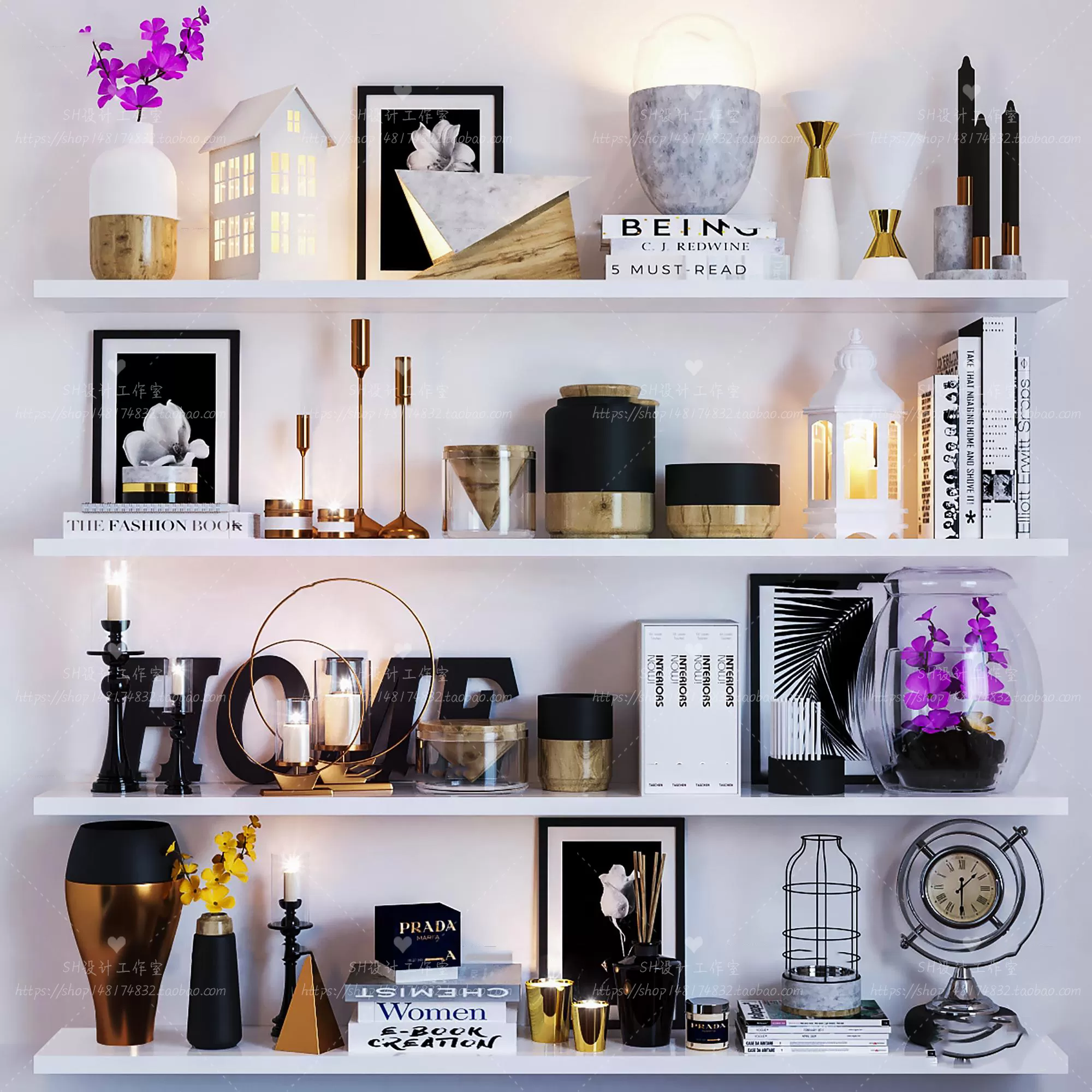 DECORATIVE SET 3D MODELS – 448