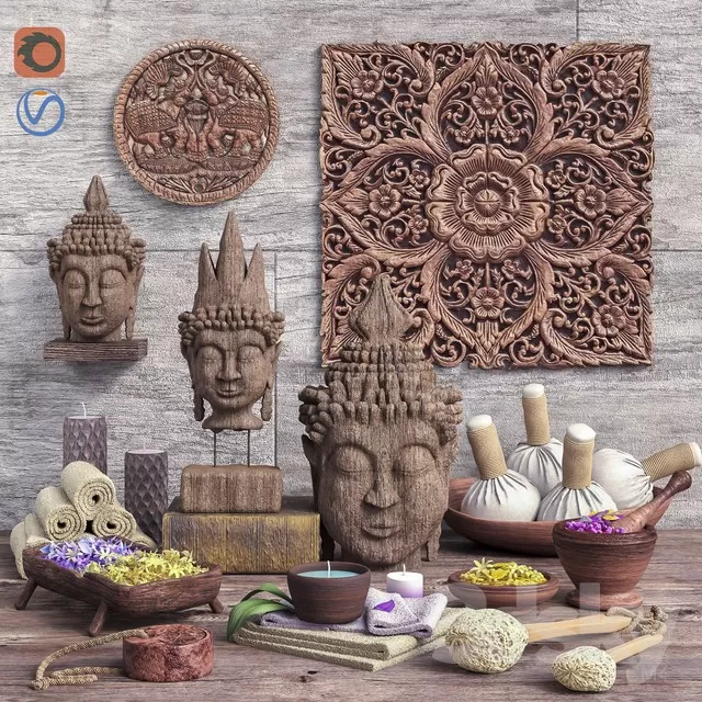 DECORATIVE SET 3D MODELS – 006