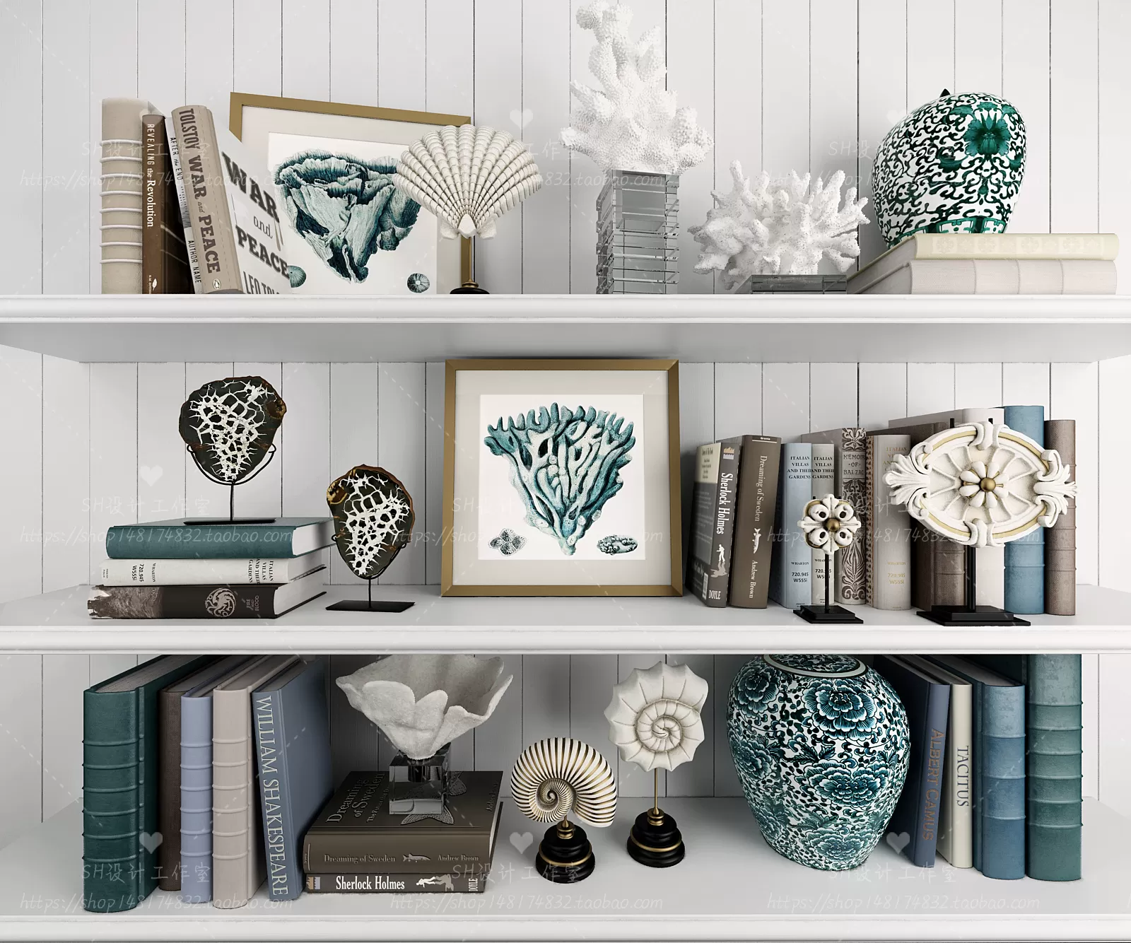 DECORATIVE SET 3D MODELS – 504