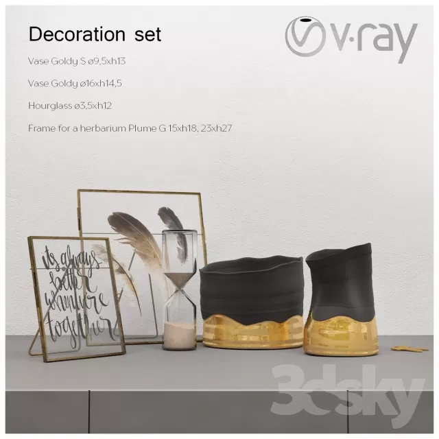 DECORATIVE SET 3D MODELS – 511