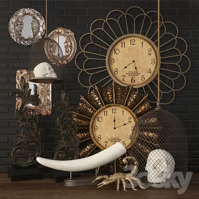 DECORATIVE SET 3D MODELS – 515