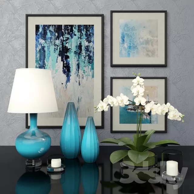 DECORATIVE SET 3D MODELS – 548