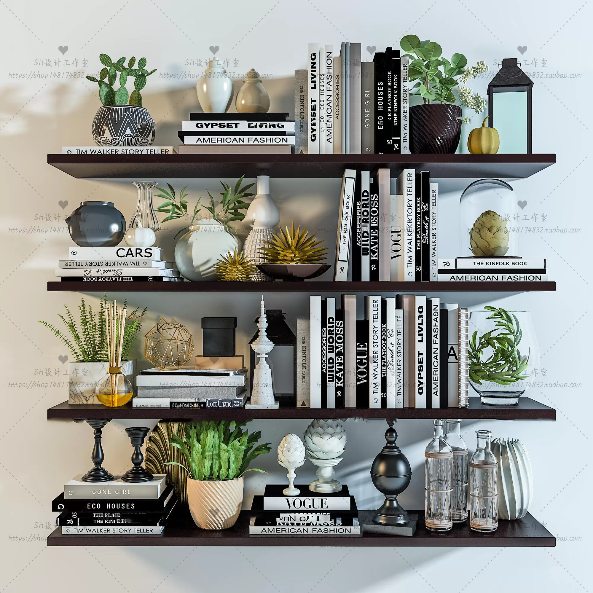 DECORATIVE SET 3D MODELS – 581