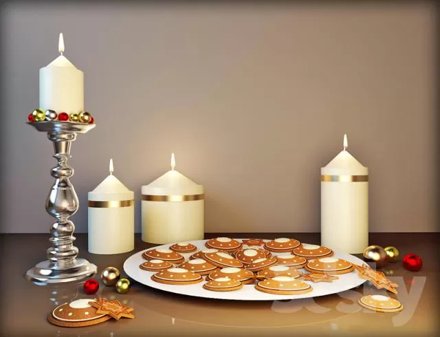 DECORATIVE SET 3D MODELS – 584