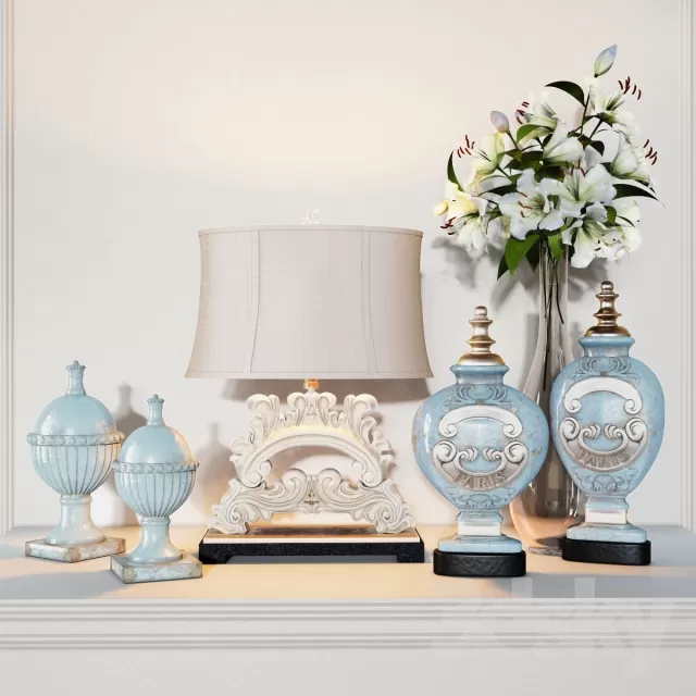 DECORATIVE SET 3D MODELS – 591