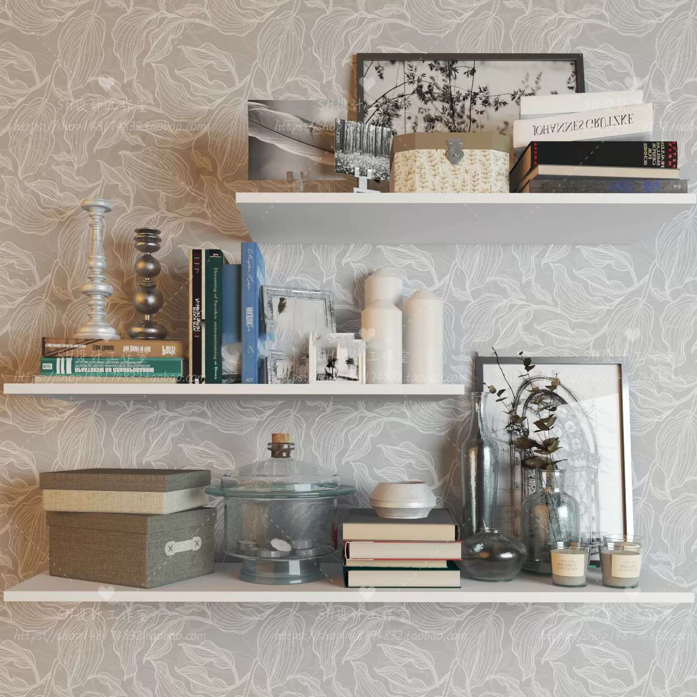 DECORATIVE SET 3D MODELS – 621