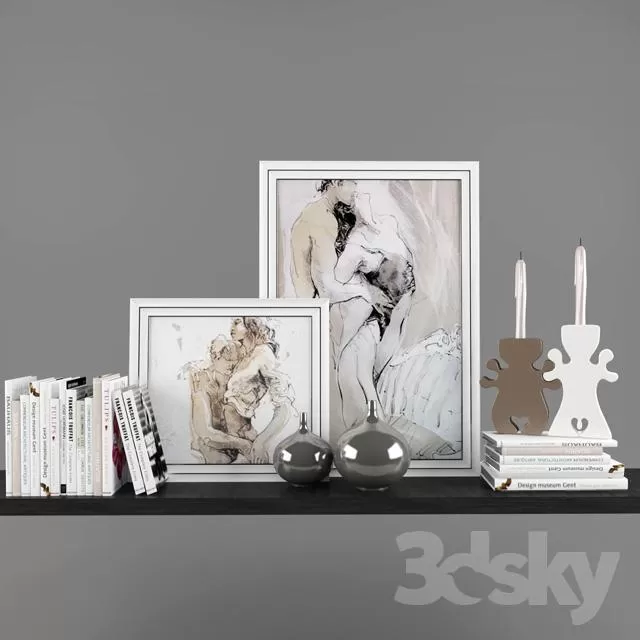 DECORATIVE SET 3D MODELS – 636