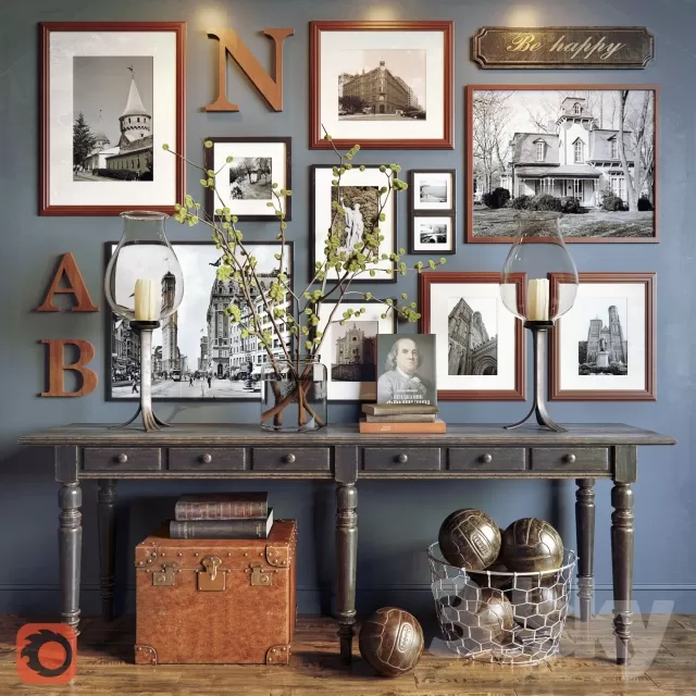 DECORATIVE SET 3D MODELS – 644