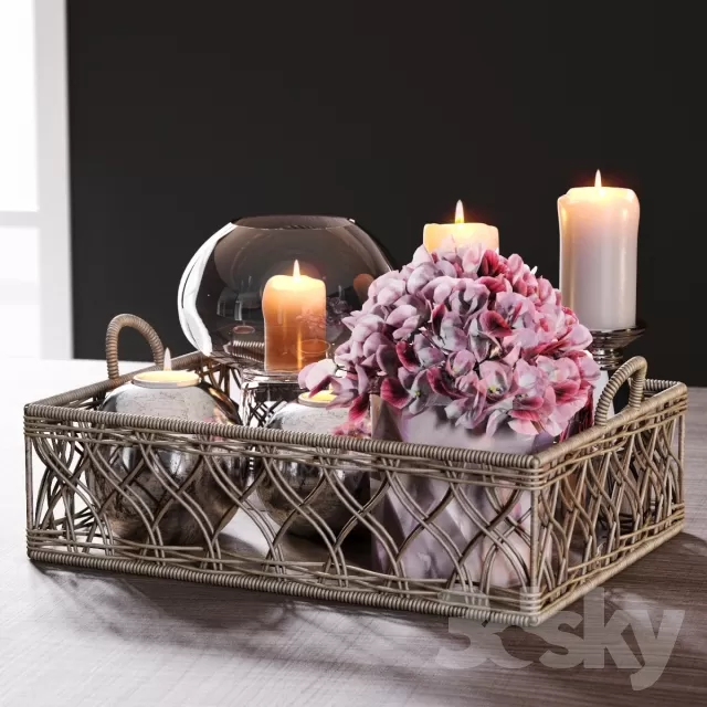 DECORATIVE SET 3D MODELS – 655