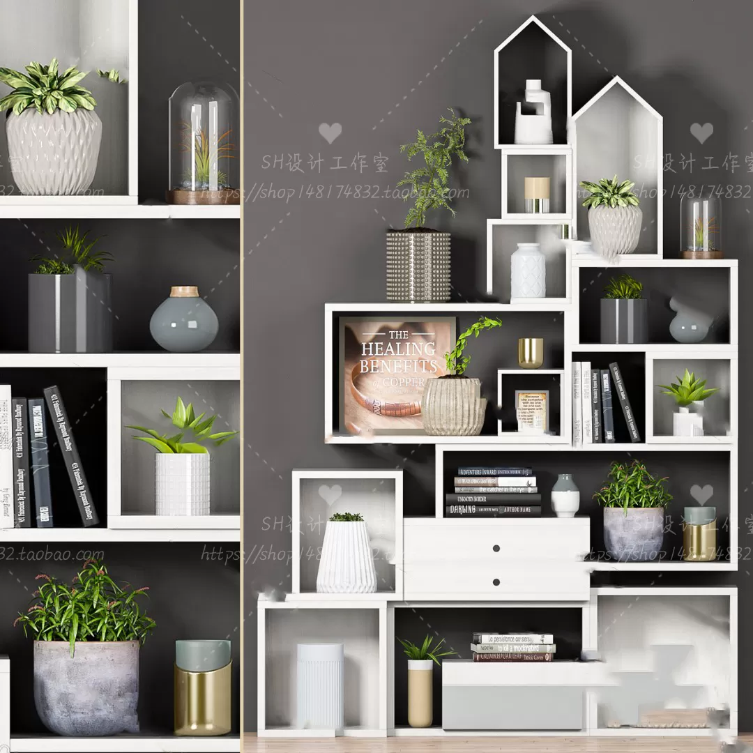 DECORATIVE SET 3D MODELS – 657