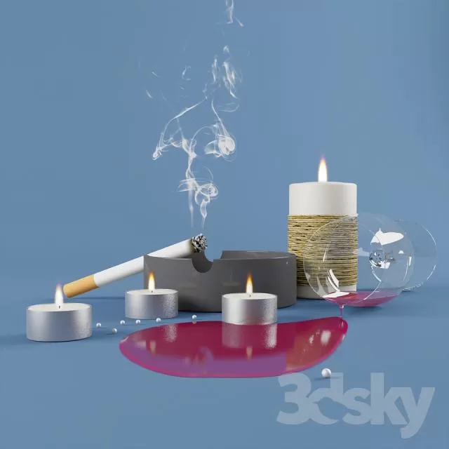 DECORATIVE SET 3D MODELS – 659