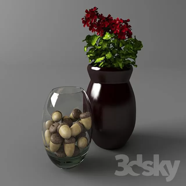 DECORATIVE SET 3D MODELS – 663