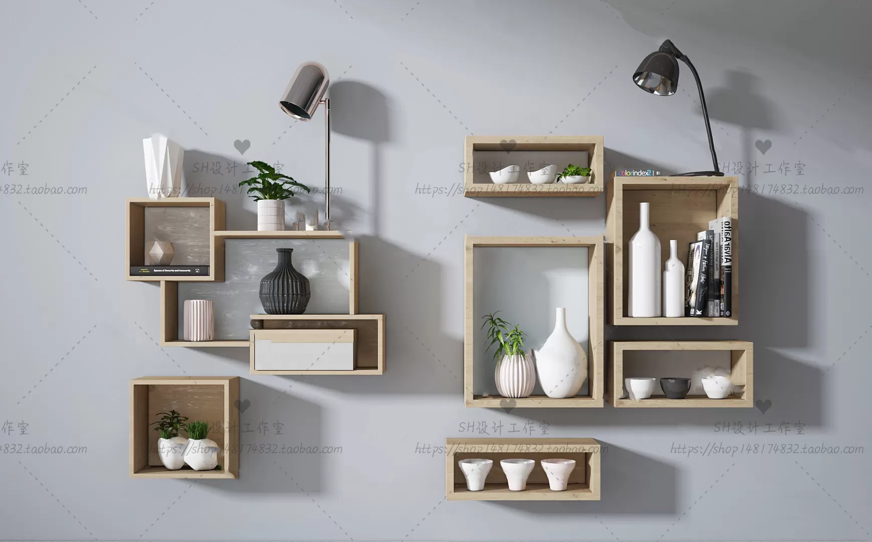 DECORATIVE SET 3D MODELS – 664