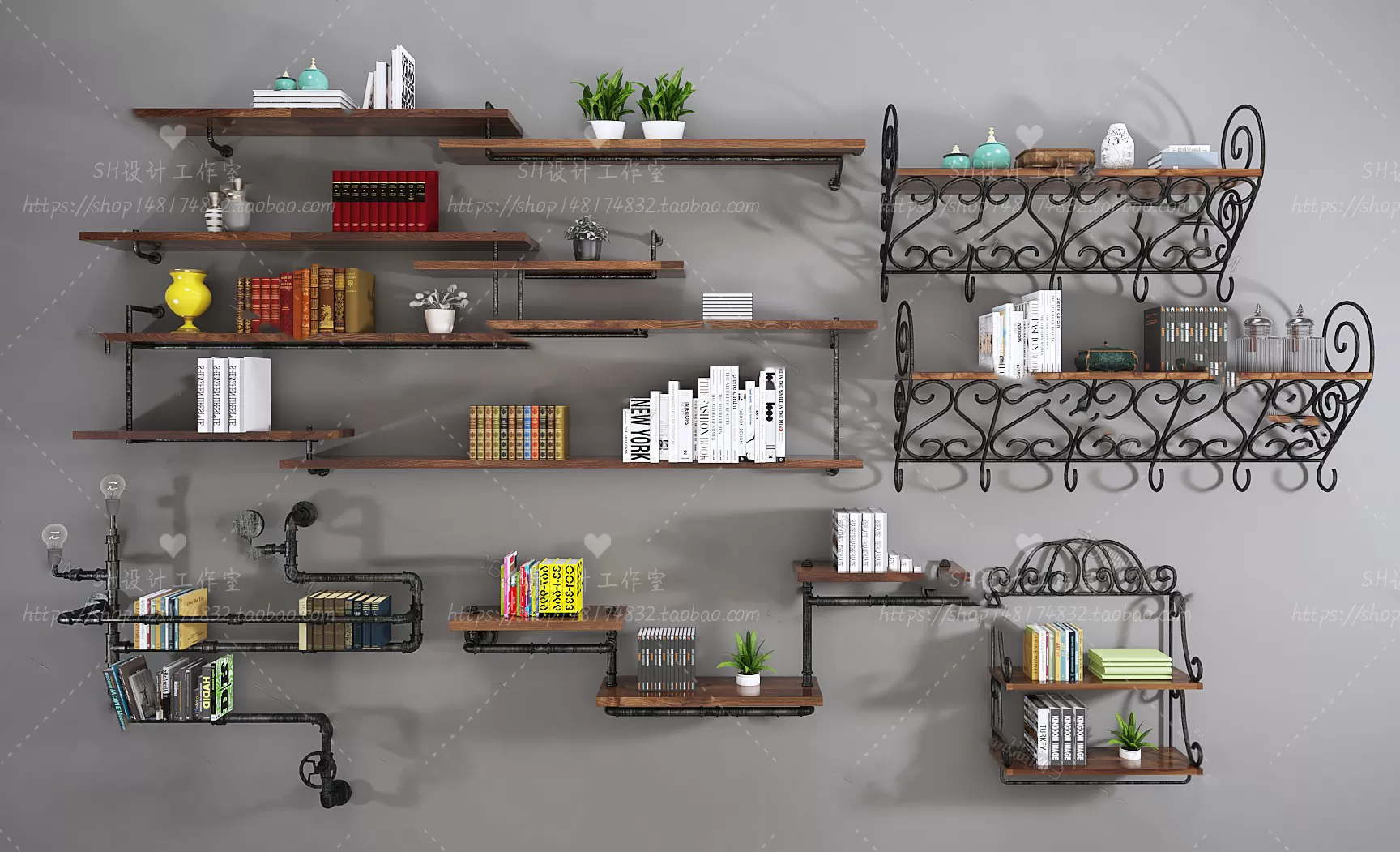 DECORATIVE SET 3D MODELS – 677