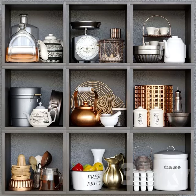 DECORATIVE SET 3D MODELS – 077