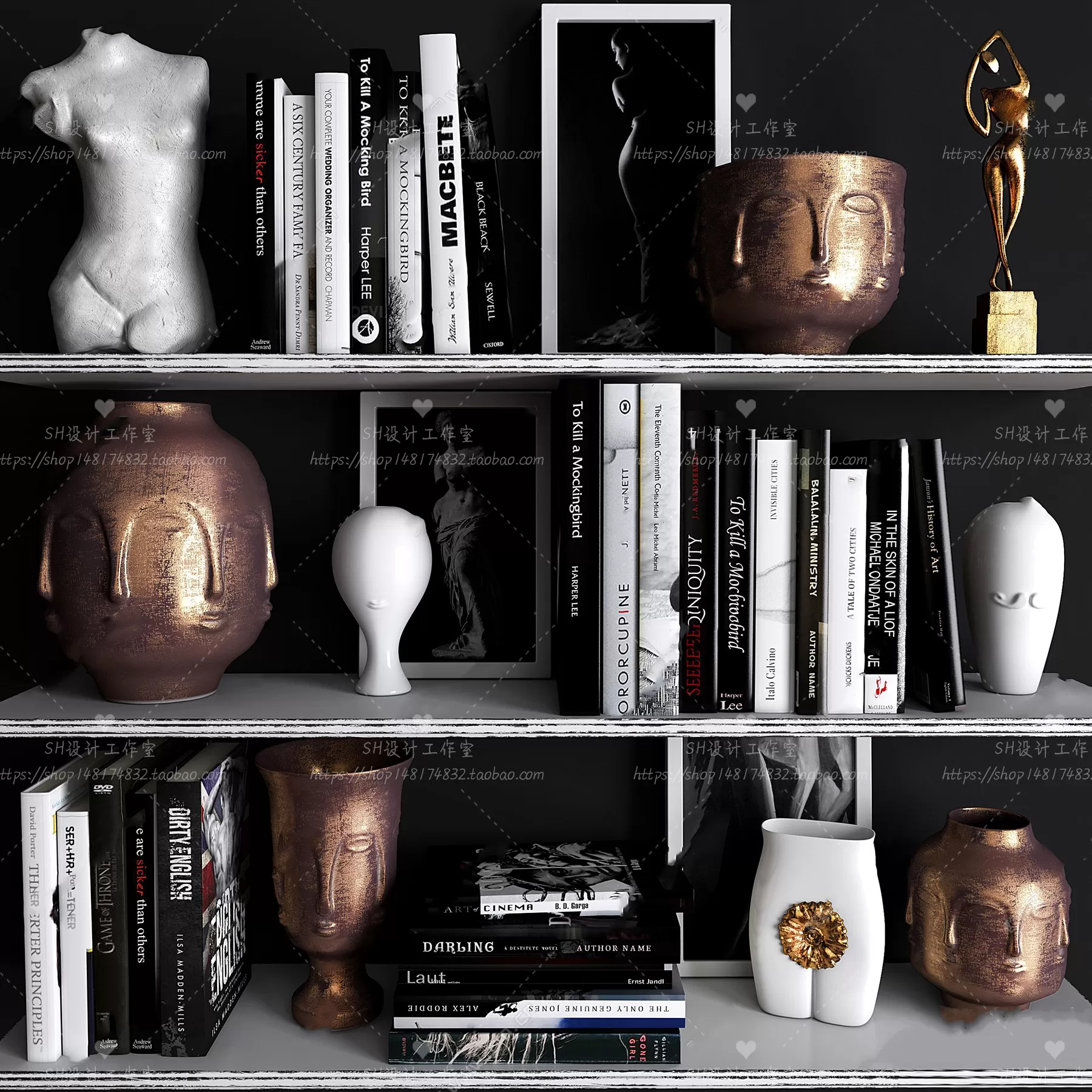 DECORATIVE SET 3D MODELS – 093